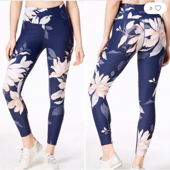 Calvin Klein Pants - NWT Calvin Klein Wick Performance Floral Leggings